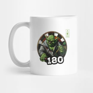 Darts 180 Onehundredandeigthy Green Game Champ Mug